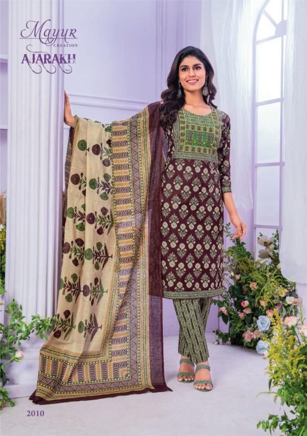 Mayur Ajarakh Vol 2 Cotton Printed Kurti Bottom With Dupatta